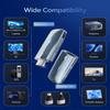 2026Upgrade Wireless HDMI Transmitter and Receiver 328FT/100M, Low-Latency Dual-Band 5.8+2.4G LDS Antenna, 4K Decode 10Bit 1.08 Billion Hues Display Video and Audio to Monitor from PC/Projector/TV Box view 4