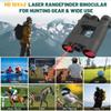 2026 New 10x42 Laser Rangefinder Binoculars for Hunting with Speed Distance Measurement 2500 Yards, Fast 0.15s,HD Waterproof Fogproof Binocular for Adults,Shooting, Golf & Outdoor Adventures-Black view 2