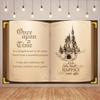 10x7ft Fairy Tale Book Backdrop Once Upon a Time Backdrops Ancient Castle Photography Background for Wedding Bridal Shower Romantic Princess Birthday Party Decorations Girls Boys Photo Booth Props view 2
