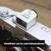 DOJBK 17 Optical Viewfinder, 28mm/35mm/50mm External Mini Finder, with Precise Framelines, Cold Shoe Mount, for Film Cameras, Photography, Precise Framing view 3