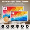 WEICNE 21.5"/24"/27"/32" Portable Touch-Screen-Monitor | 4+64gb/8+128gb | 1080p/4k Portable Tv On Wheels | Android Os | 90 Swivel Rotation | Remote Control | 60hz Refresh Rate 24IN-8+128GB(1080P) view 2