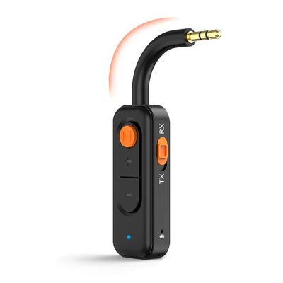 ASHATA Airplane 5.4 Adapter, Receiver and Transmitter with 2 Pin Airplane Plug for Wireless Audio in Car Home Stereo