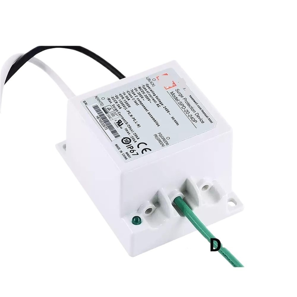 1pcs Switching Power Supply SPD-20 SPD-20-240P/277P 20KA LED Driver Lightning Surge Protector SPD-20-240P SPD-20-277P(SPD-20-240P)
