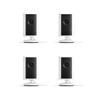 Ring Indoor Cam Plus (newest model), Home or business security, Retinal 2K for crisp, true-to-life video quality, 4x Enhanced Zoom, Low-Light Sight, 4-pack, White view 1