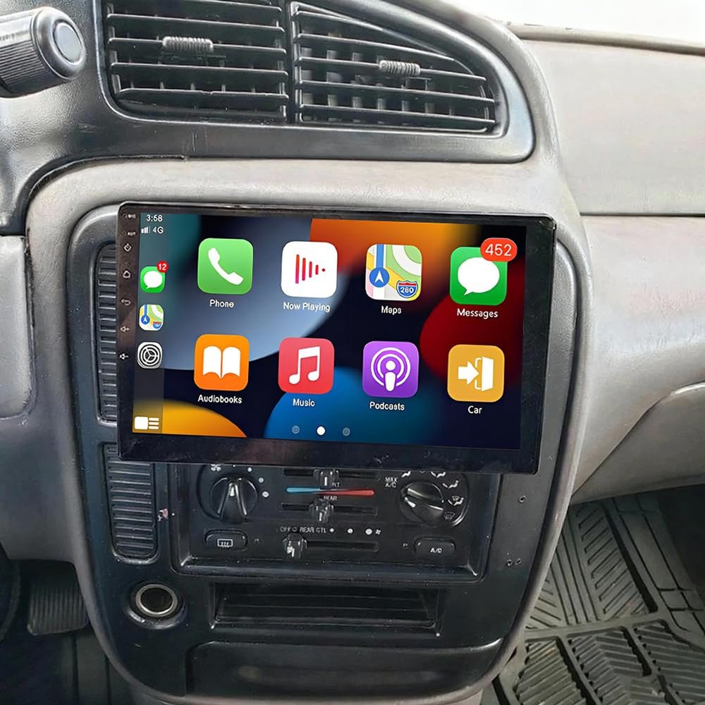 Android 14 Car Stereo for Ford Windstar 1999-2003 Radio Upgrade 10 inch Touchscreen Double Din Radio for Ford Windstar Car Radio Backup Camera with Wireless Carplay Bluetooth FM DSP GPS Navi, 4+64G