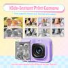 Instant Print Kids Camera, 1080P Digital Camera for Children with 32GB SD Card & Paper, Christmas Birthday Gift for 4-10 Year Old Girls & Boys, Violet view 3