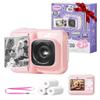 Instant Print Camera for Kids, Christmas Birthday Gifts for Girls Boys Age 3-12, TYPONOS Kids Cameras, Portable Toy Camera for 3 4 5 6 7 8 9 10 Year Old Girl with 32GB SD Card, Pink view 1