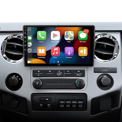 10 inch Car Stereo Radio for 2006-2014 Ford F-250 F-350 Super Duty Radio Touch Screen Upgrade Radio for F-250 Head Unit Backup Camera with Wireless Carplay Bluetooth GPS Navigation Mirror Link, 4+64G