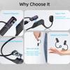 2-Pack Portable Charger Adapter for Shokz OpenSwim Pro S710 Headphones, USB-C to 4 Pin Magnetic Charging Adapter with Anti-Loss Lanyard for OpenSwim Pro S710 (Silver, 4-PIN) view 4
