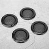 DirectNine Basics CarAudioMeshGrille 4pcs 2inch Decorative Speaker Grille, Strong Iron Mesh, DIY Protection with Screws for Car and Home Speakers (Black) view 1
