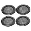 DirectNine Basics CarAudioMeshGrille 4pcs 2inch Decorative Speaker Grille, Strong Iron Mesh, DIY Protection with Screws for Car and Home Speakers (Black) view 3