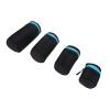 BowyTrading 4Pcs DSLR Camera Lens Pouch, Neoprene Lens with, Metal Buckle for DSLR Lenses, Single Lenses, Includes Small Medium Large Extra Large Size, view 4