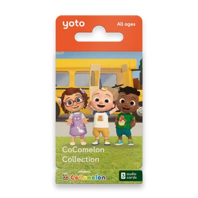 Yoto CoComelon Collection - 3 Kids Audiobook Cards for Use with Player & Mini Allin1 Audio Player, ScreenFree Listening with Fun Festive Music for Playtime Travel & Holiday Parties, All Ages