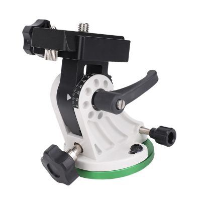 Zopsc Latitude Adjustment Base, Telescope Mount Accessory for and Star Field, with Fine Tuning Knob 0 to 90 Degrees, Compatible with 3 8in Tripod Base (Green and White)