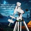 Zopsc Latitude Adjustment Base, Telescope Mount Accessory for and Star Field, with Fine Tuning Knob 0 to 90 Degrees, Compatible with 3 8in Tripod Base (Green and White) view 2