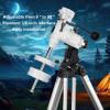 Zopsc Latitude Adjustment Base, Telescope Mount Accessory for and Star Field, with Fine Tuning Knob 0 to 90 Degrees, Compatible with 3 8in Tripod Base (Black) view 3