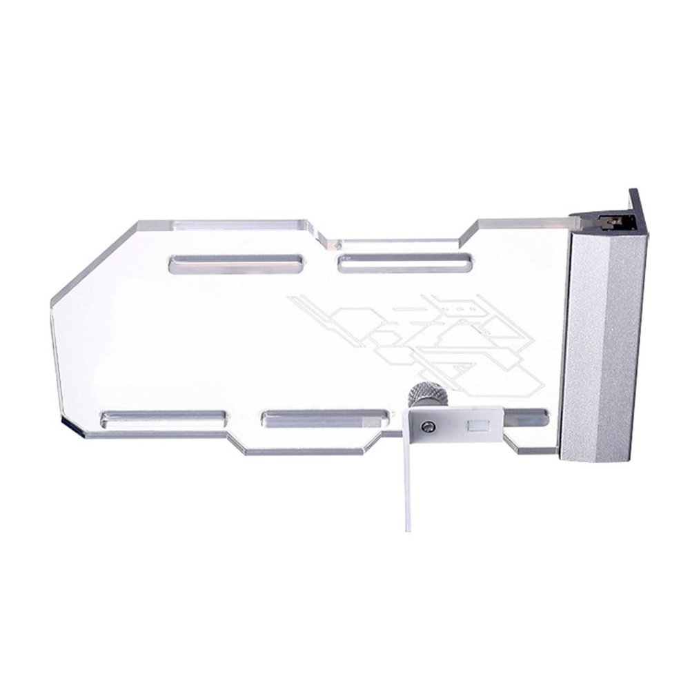 Adjustable Acrylic Graphics Card Bracket with ARGB Syncs Lighting for Customs PC Builds and Gaming Rigs Quick Install Graphics Card Holder