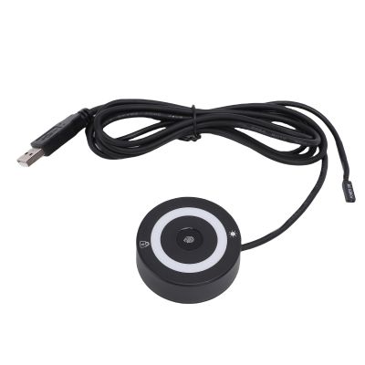 Diyeeni USB Fingerprint Biometric Scanner, Fingerprint Reader with RGB & 1.5m Cable, Enhance Sign in Security, Fast Login <0.5s, 360 Recognition, Support Power Switch