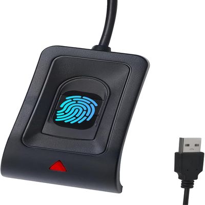 Diyeeni USB Fingerprint Reader for Wins10/11, Biometric Fingerprint Scanner, Auto Driver Setup with 4.6ft Cable - 360 Touch Speedy Matching Security Key, up to 10 Fingerprints