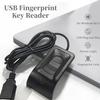 Diyeeni USB Fingerprint Reader for Wins10/11, Biometric Fingerprint Scanner, Auto Driver Setup with 4.6ft Cable - 360 Touch Speedy Matching Security Key, up to 10 Fingerprints view 2