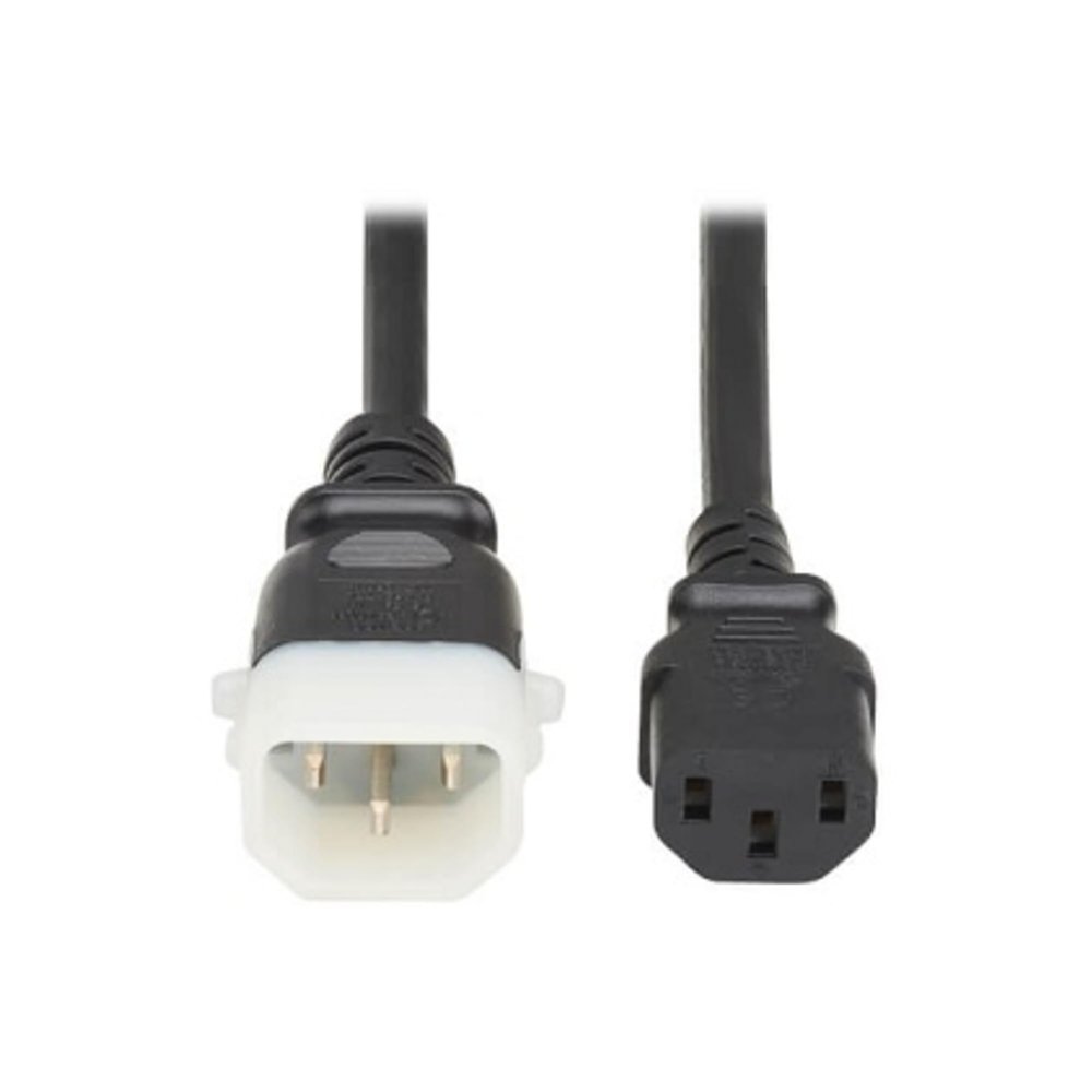 Eaton Tripp Lite Series PDU Power Cord, C13 to P-Lock C14 - North America and Europe Rated, 10A, 250V, 18 AWG, 4 ft. (1.2 m), Black - For PDU, Computer, Monitor, HDTV, Printer, Server, UPS, Network De
