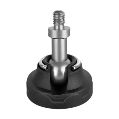 AsrMyjcx Tripod Rubber Feet 3/8" Screw Non Slip Photography Accessories Equatorial Stainless Steel Monopod Foot Pad Tripod Feet, 1 Piece