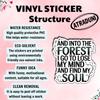 (3Pcs) and Into The Forest I Go to Lose My Mind and Find My Soul Stickers Nature Quote Inspirational Motivational Hiking Adventure Gifts Waterproof Vinyl Decals Water Bottle Laptop Size 3" x 2.6" view 3