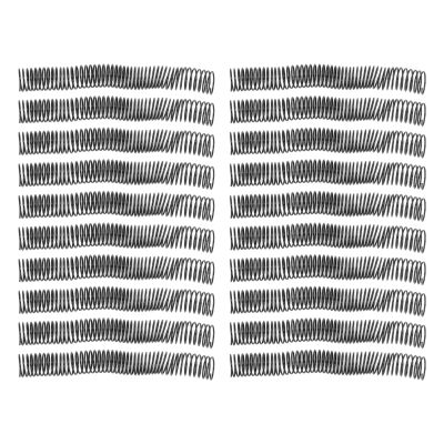 ZJchao 20 Piece Spiral Binding Coils, 48 Teeth, 4:1 Pitch, Plastic, 280 Sheet Capacity, Document Binding Coils