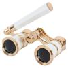 3x25 Vintage Binoculars Opera Theater Glasses with Retractable Handle Women Girls Telescope Hose Racing Glass,for Bird Watching(Black) (Black 1) view 2