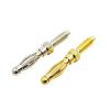 20PCS 4mm Lantern Type Banana Plug with M4 Thread Male Connectors Audio Plug Cold Pressure Solderless Electric(Silver 20Pcs) view 2