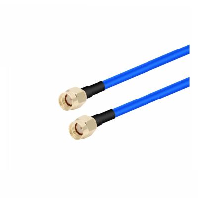 BAISULI 10CM-1M RG402 Semi Flexible Cable SMA Type Male to RP SMA Male R+F Adapter Cable 50 Ohm R+F Coaxial Pigtail Extension Cord Jumper(RP SMA M to RP SMA M,RG402 BLUE_10CM)