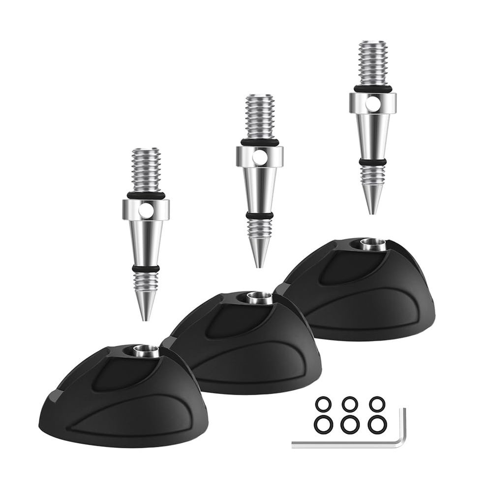 Yaregelun Universal Tripod Feet Pad Non Slip Diameter Rubber Pad Non Slip Tripod Monopod Pad Replacement Tripod Monopod Leg Pad Replacement with 3/8" Screw for Greater Stability