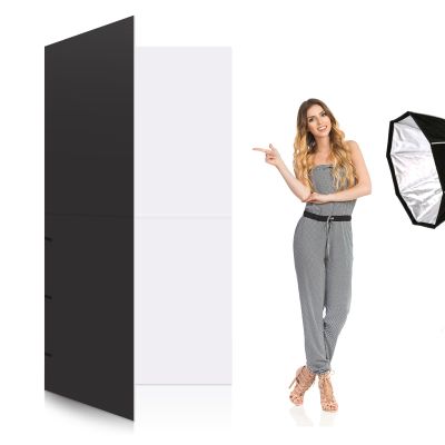 100x100cm Photography Light Reflector - Collapsible Portable Cardboard Reflector for Product Still Life Props, Photo Studio Shooting Light Reflector for Photography