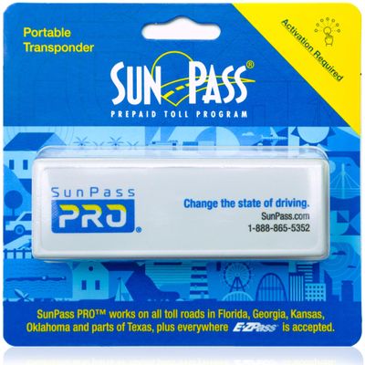 Sun Pass Pro Universal Toll Transponder  Prepaid Electronic Pass for Florida & 21 Additional States (PRO)