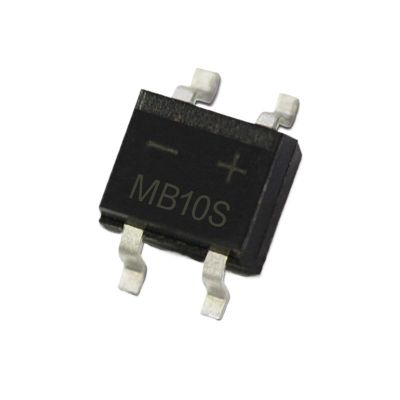 100Pcs MB10S SMD Bridge Rectifier SOP-4 Stack 0.8A/1000V