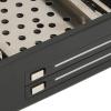 25in. Internal Enclosure Dual Bay, II Mobile Rack Cage, Trayless for 7mm to 95mm. Hard Drives, Hot Swappable Backplane with ABS Stainless Steel Construction, view 2