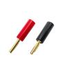 8PCS Gold Plated 4mm for Banana for Connector Speaker No Welding Horn Plug for Audio Video Cable Adapter(8 Black) view 3