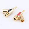2/4/8Pcs High Performance 24K Gold Plated Banana Plug 45 Degree Locking Audio Banana Connector for HiFi Speaker Cable(4pcs) view 2