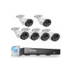 ZOSI 4K PoE NVR Security Camera System,6pcs 8MP Weatherproof Wired PoE Cameras,Smart Person Vehicle Detection,One-Way Audio,People Counting,H.265+ 4K/8MP 8CH NVR with 2TB HDD for Home 24/7 Recording. view 1