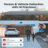 ZOSI 4K PoE NVR Security Camera System,6pcs 8MP Weatherproof Wired PoE Cameras,Smart Person Vehicle Detection,One-Way Audio,People Counting,H.265+ 4K/8MP 8CH NVR with 2TB HDD for Home 24/7 Recording. view 3