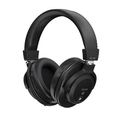 iCON PRO Audio HP-160 Professional Semi-Open Over-Ear Studio Headphones with 50mm Driver, 32 Low Impedance Wired Headphones for Recording, Mixing & Monitoring