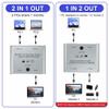 TKOWTB Bi Directional USB C Switch Splitter 8K USB C Switcher KVM 8K 60Hz 4K 144Hz Video for Multiple Source No USB C Line view 2