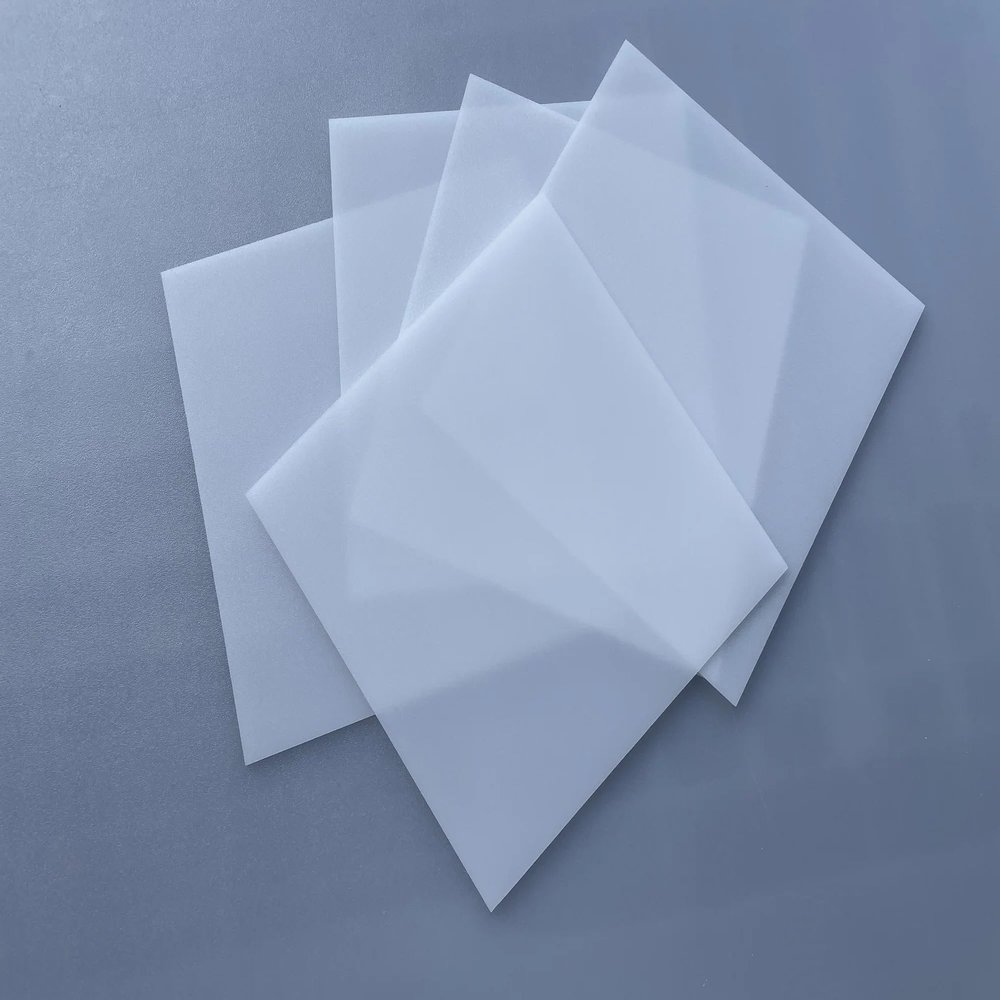 2MM Thick Opal Frosted Double-Sided Matte PS Diffuser Sheet for LED Lighting - U-V Resistant and High Transmittance(100x100x2mm)