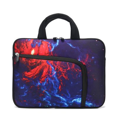 14 15 15.4 15.6 inch Laptop Handle Bag Computer Protect Case Pouch Holder Notebook Sleeve Neoprene Cover Soft Carrying Case with Extra Pockets (Blue Galaxy)
