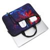 14 15 15.4 15.6 inch Laptop Handle Bag Computer Protect Case Pouch Holder Notebook Sleeve Neoprene Cover Soft Carrying Case with Extra Pockets (Blue Galaxy) view 3