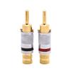 8pcs Speaker Plug Audio Video for OEM for ODM for HiFi Pure Copper Plating Gold 9mm Male Plug Connector Jack for Cable view 2