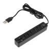 BESPORTBLE Portable USB Hub with Multiple Ports and Combined Memory Card Reader ABS Data Splitter for Laptop Computer High-Speed Mbps Extension Compatible with Devices view 1