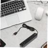 BESPORTBLE Portable USB Hub with Multiple Ports and Combined Memory Card Reader ABS Data Splitter for Laptop Computer High-Speed Mbps Extension Compatible with Devices view 2