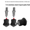 Yaregelun 3Pcs Universal Tripod Foot Spikes Set 1/4 Inch Thread Stainless Steel Tripod Monopod Legs Feet Replacement Parts view 3
