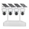 AKAVIG 4CH Wireless WiFi Security Camera System with 4 Camera, Outdoor 4MP Solar Power CCTV Surveillance NVR Kit with APP Control, Two Way Audio, Color Night Vision, Human Detection view 1